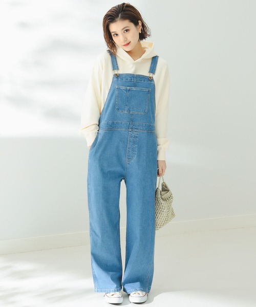 B:MING by BEAMS(ビーミングバイビームス)の「B:MING by BEAMS / デニム サロペット(サロペット/オーバーオール・レディース・ライトインディゴブルー/インディゴブルー・SMALL/MEDIUM)」の8枚目の写真