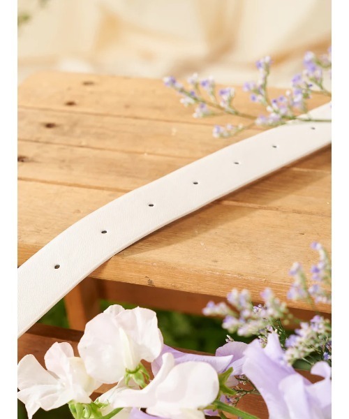 Darich（ダーリッチ）の「DDバックルレザーベルト（ベルト・レディース・ブラック/アイボリー・FREE）」の6枚目の写真