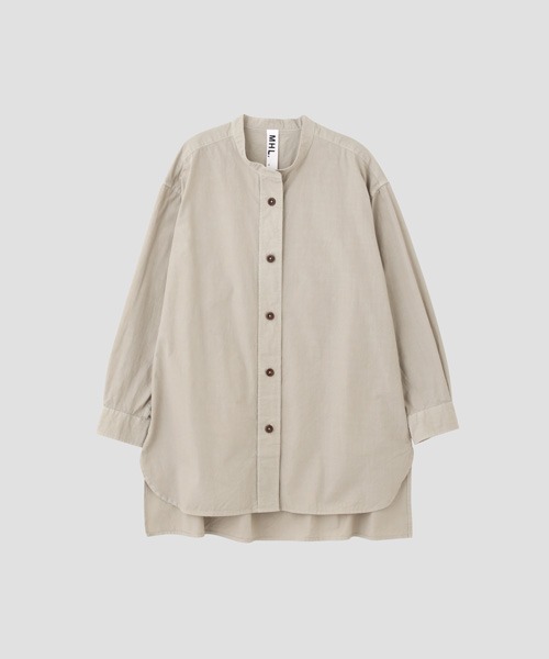 MHL.（エムエイチエル）の「COMPACT COTTON POPLIN（シャツ/ブラウス