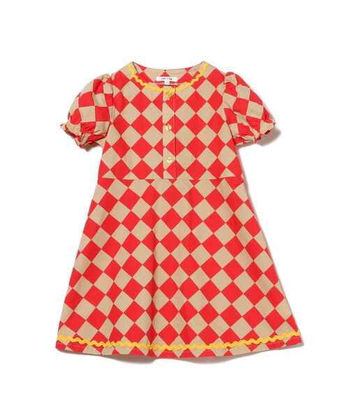 B:MING by BEAMS(ビーミングバイビームス)の「B:MING by BEAMS / ダイヤ柄 ワンピース(90~140cm)(ワンピース・キッズ・レッド/ネイビー・90/100/110/120/130/140)」の11枚目の写真