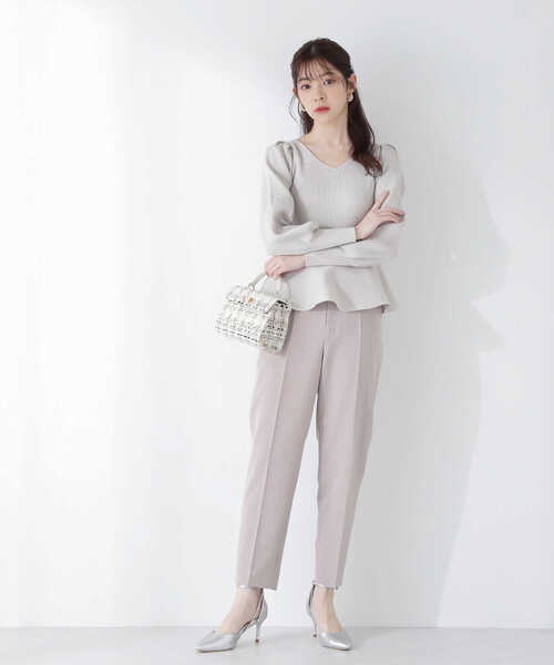 PROPORTION BODY DRESSING(プロポーションボディドレッシング)の「テーパードパンツ / 1213130201(その他パンツ・レディース・ブラック/グレー・SMALL/MEDIUM/X-SMALL)」の1枚目の写真
