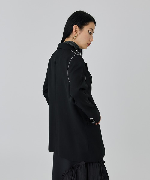 UNITED TOKYO(ユナイテッドトウキョウ)の「シトラス刺繍ステッチジャケット(テーラードジャケット・レディース・ブラック/グレー・FREE)」の15枚目の写真