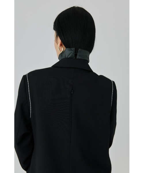 UNITED TOKYO(ユナイテッドトウキョウ)の「シトラス刺繍ステッチジャケット(テーラードジャケット・レディース・ブラック/グレー・FREE)」の6枚目の写真