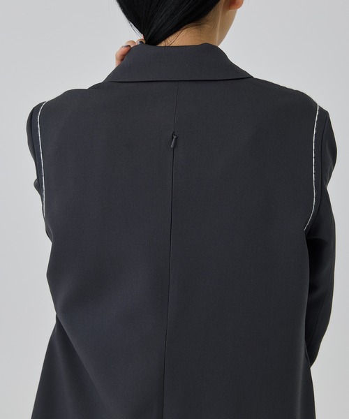 UNITED TOKYO(ユナイテッドトウキョウ)の「シトラス刺繍ステッチジャケット(テーラードジャケット・レディース・ブラック/グレー・FREE)」の20枚目の写真