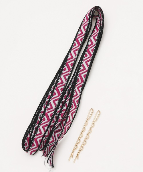 チャイハネ（チャイハネ）の「【チャイハネ】ジグザセットストリング（その他ヘアアクセサリー・レディース・ピンク/グレー/イエロー・FREE）」の9枚目の写真