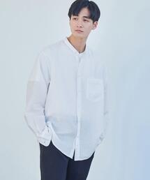 green label relaxing | イージーリネン ジャストルーズ バンドカラー シャツ(シャツ/ブラウス)