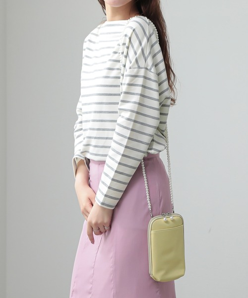 ALTROSE(アルトローズ)の「パールチェーン マルチショルダーバッグ お財布 スマホショルダー ミニ ポシェット パール(ショルダーバッグ・レディース・ピンク/パープル/イエロー/アイボリー/ブラック・FREE)」の11枚目の写真