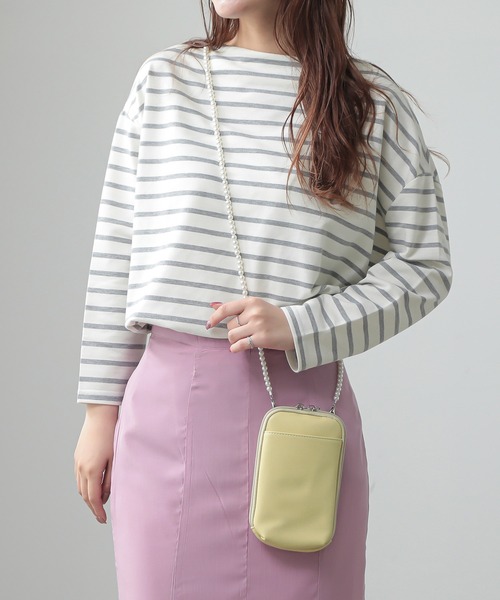 ALTROSE(アルトローズ)の「パールチェーン マルチショルダーバッグ お財布 スマホショルダー ミニ ポシェット パール(ショルダーバッグ・レディース・ピンク/パープル/イエロー/アイボリー/ブラック・FREE)」の14枚目の写真
