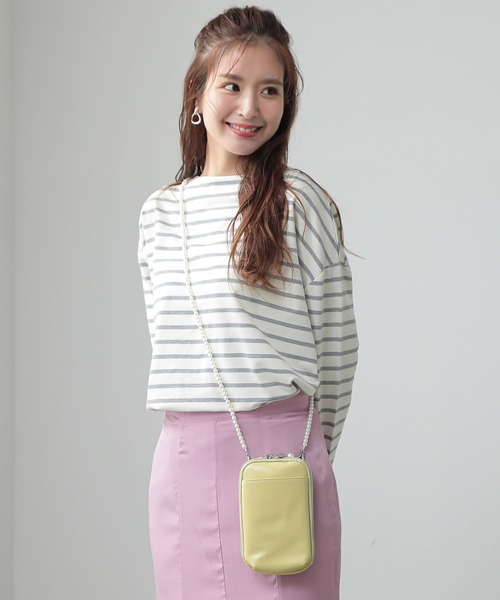 ALTROSE(アルトローズ)の「パールチェーン マルチショルダーバッグ お財布 スマホショルダー ミニ ポシェット パール(ショルダーバッグ・レディース・ピンク/パープル/イエロー/アイボリー/ブラック・FREE)」の13枚目の写真