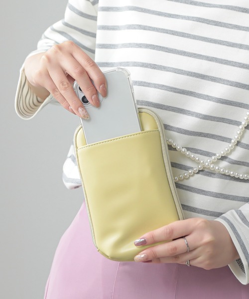 ALTROSE(アルトローズ)の「パールチェーン マルチショルダーバッグ お財布 スマホショルダー ミニ ポシェット パール(ショルダーバッグ・レディース・ピンク/パープル/イエロー/アイボリー/ブラック・FREE)」の16枚目の写真