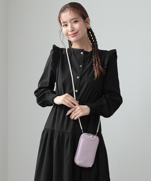 ALTROSE(アルトローズ)の「パールチェーン マルチショルダーバッグ お財布 スマホショルダー ミニ ポシェット パール(ショルダーバッグ・レディース・ピンク/パープル/イエロー/アイボリー/ブラック・FREE)」の21枚目の写真