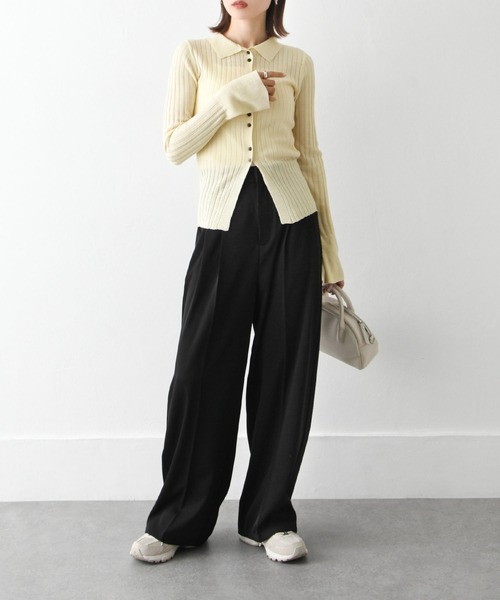 Chillfar(チルファー)の「フレアスリーブカーディガン(カーディガン/ボレロ・レディース・ブラック/カーキ/アイボリー/グレイッシュベージュ・FREE)」の22枚目の写真