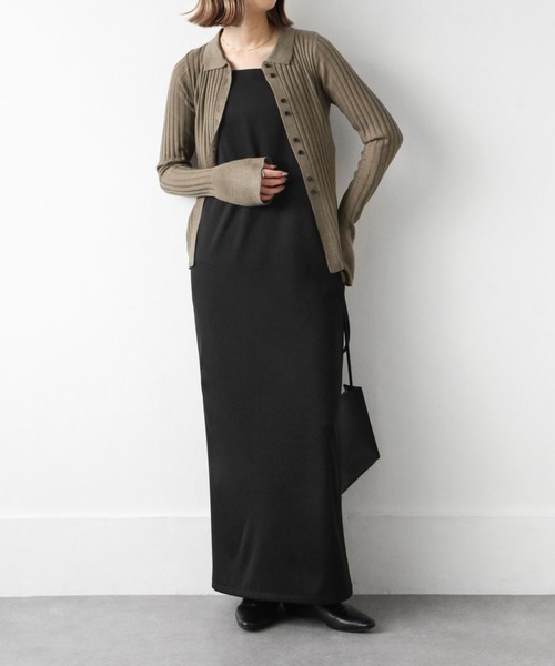 Chillfar(チルファー)の「フレアスリーブカーディガン(カーディガン/ボレロ・レディース・ブラック/カーキ/アイボリー/グレイッシュベージュ・FREE)」の15枚目の写真