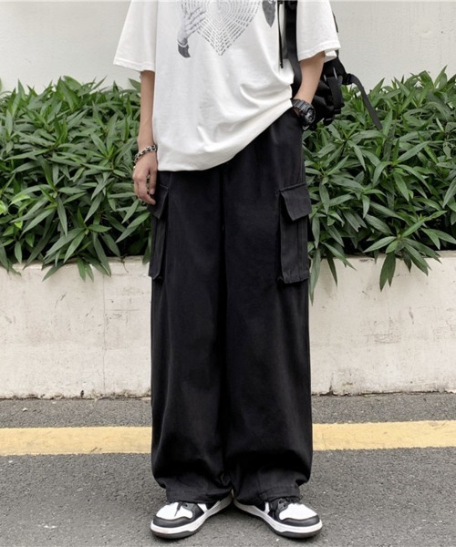 NEW GENTLEMAN（ニュージェントルマン）の「タクティカル ワイドストレート バルーンカーゴパンツ（カーゴパンツ・メンズ・ブラック/ベージュ/オリーブ・S/M/L）」の8枚目の写真