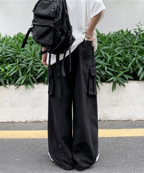 NEW GENTLEMAN（ニュージェントルマン）の「タクティカル ワイドストレート バルーンカーゴパンツ（カーゴパンツ・メンズ・ブラック/ベージュ/オリーブ・S/M/L）」の14枚目の写真