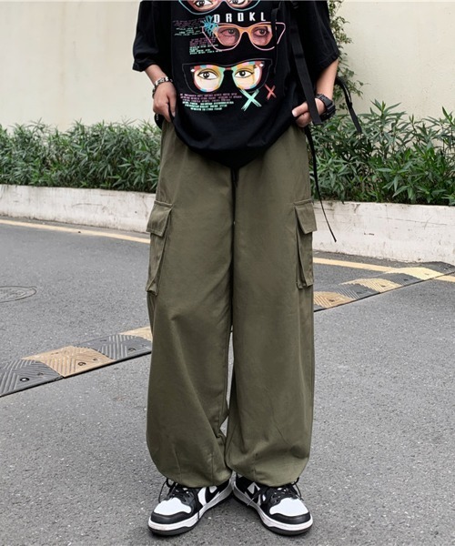 NEW GENTLEMAN（ニュージェントルマン）の「タクティカル ワイドストレート バルーンカーゴパンツ（カーゴパンツ・メンズ・ブラック/ベージュ/オリーブ・S/M/L）」の20枚目の写真