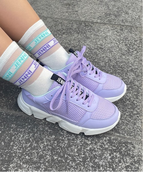 JENNI(ジェニィ)の「ロゴテープスニーカー(スニーカー・キッズ・オフホワイト/ブラック/ラベンダー・24cm/21cm/23cm/20cm/22cm)」の15枚目の写真