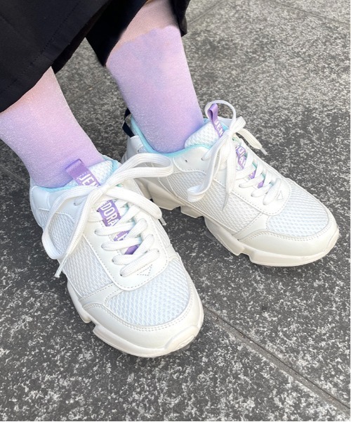 JENNI(ジェニィ)の「ロゴテープスニーカー(スニーカー・キッズ・オフホワイト/ブラック/ラベンダー・24cm/21cm/23cm/20cm/22cm)」の18枚目の写真
