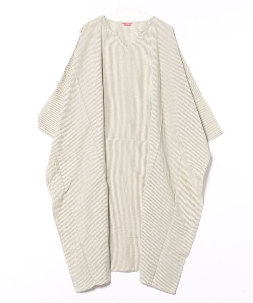 チャイハネ(チャイハネ)の「【チャイハネ】チャキロングスリットワンピース(ワンピース・レディース・ブルー/カーキ/ブラック/ブラウン/ナチュラル/グリーン/レッド・FREE)」の5枚目の写真