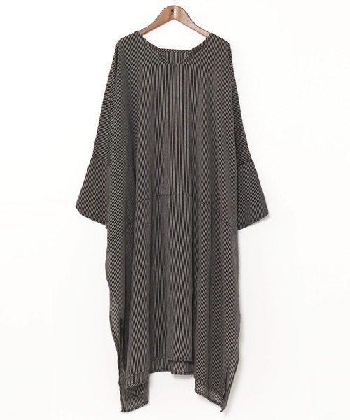 チャイハネ(チャイハネ)の「【チャイハネ】チャキロングスリットワンピース(ワンピース・レディース・ブルー/カーキ/ブラック/ブラウン/ナチュラル/グリーン/レッド・FREE)」の10枚目の写真