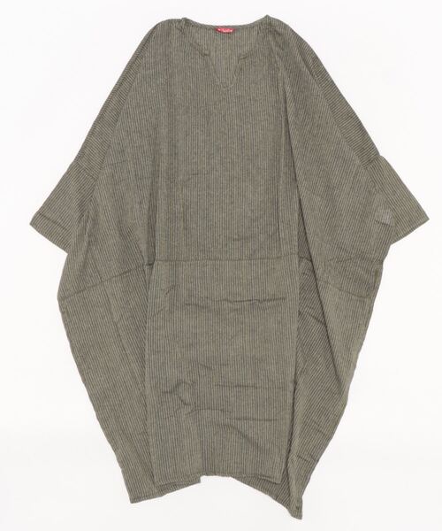 チャイハネ(チャイハネ)の「【チャイハネ】チャキロングスリットワンピース(ワンピース・レディース・ブルー/カーキ/ブラック/ブラウン/ナチュラル/グリーン/レッド・FREE)」の14枚目の写真