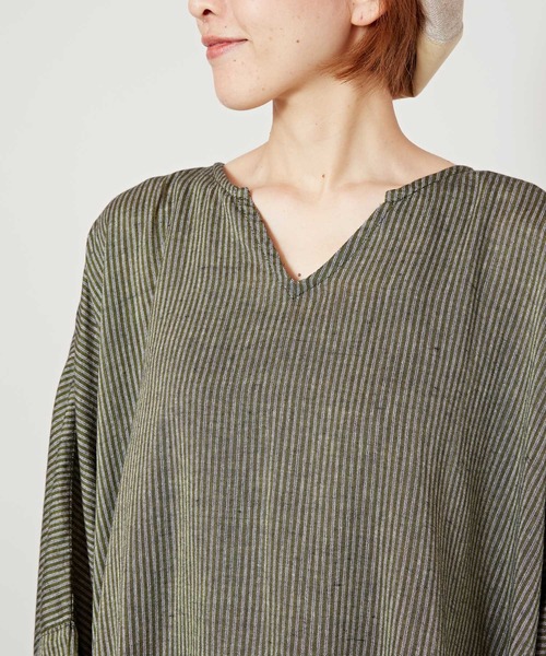 チャイハネ(チャイハネ)の「【チャイハネ】チャキロングスリットワンピース(ワンピース・レディース・ブルー/カーキ/ブラック/ブラウン/ナチュラル/グリーン/レッド・FREE)」の20枚目の写真