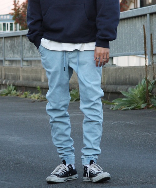 ZIP FIVE（ジップファイブ）の「【ZIP FIVE】 デニム / チノ テーパード スキニー ストレッチ ジョガーパンツ（デニムパンツ・メンズ・ブラック/ベージュ/カーキ/サックスブルー/ブルー/ブラック系・SMALL/MEDIUM/LARGE/X-LARGE）」の5枚目の写真