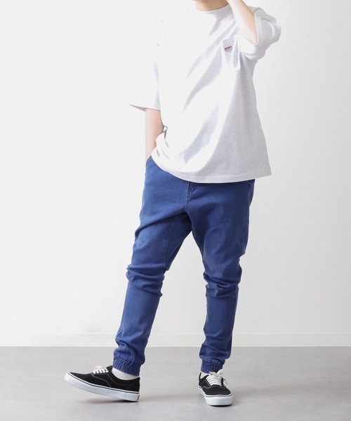 ZIP FIVE（ジップファイブ）の「【ZIP FIVE】 デニム / チノ テーパード スキニー ストレッチ ジョガーパンツ（デニムパンツ・メンズ・ブラック/ベージュ/カーキ/サックスブルー/ブルー/ブラック系・SMALL/MEDIUM/LARGE/X-LARGE）」の9枚目の写真