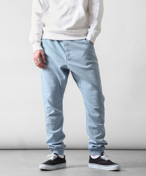 ZIP FIVE（ジップファイブ）の「【ZIP FIVE】 デニム / チノ テーパード スキニー ストレッチ ジョガーパンツ（デニムパンツ・メンズ・ブラック/ベージュ/カーキ/サックスブルー/ブルー/ブラック系・SMALL/MEDIUM/LARGE/X-LARGE）」の16枚目の写真