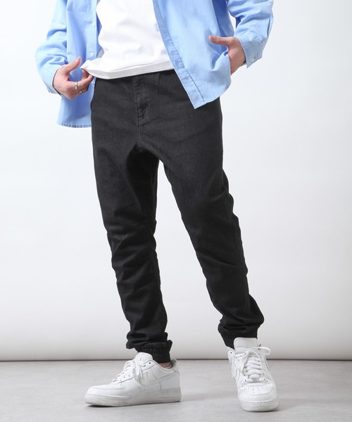 ZIP FIVE（ジップファイブ）の「【ZIP FIVE】 デニム / チノ テーパード スキニー ストレッチ ジョガーパンツ（デニムパンツ・メンズ・ブラック/ベージュ/カーキ/サックスブルー/ブルー/ブラック系・SMALL/MEDIUM/LARGE/X-LARGE）」の13枚目の写真