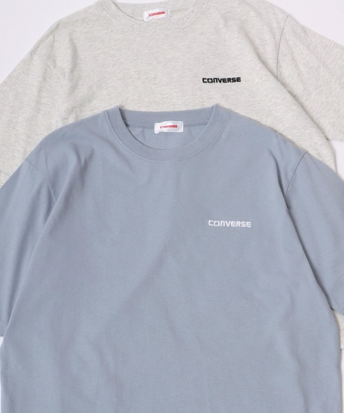 CONVERSE(コンバース)の「CONVERSE/コンバース ロゴ オールスター ワンポイント刺繍 半袖Tシャツ/レディース メンズ(Tシャツ/カットソー・レディース・ネイビー/ブラック系その他/サックスブルー/イエロー系その他/ブラック/ホワイト系その他/オートミール/グリーン系その他/ブルー系その他/ホワイト・M/L/LL)」の8枚目の写真