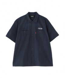 【直営店限定】SHORTSLEEVE STRIPE WORK SHIRT / ストライプ ワークシャツ / AVIREX / アヴィレックス
