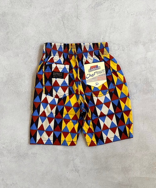 BIG FIELD(ビッグフィールド)の「総柄シェフショーツ(80~150cm)(その他パンツ・キッズ・パープル/ブラック/ベージュ/ブルー・90/110/100/130/140/120/150/95/80)」の1枚目の写真