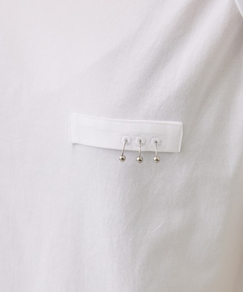 PoI(ポイ)の「【PoI/ポイ】Pieced Tee/Tシャツ(Tシャツ/カットソー・レディース・ブラック/ホワイト・2)」の10枚目の写真