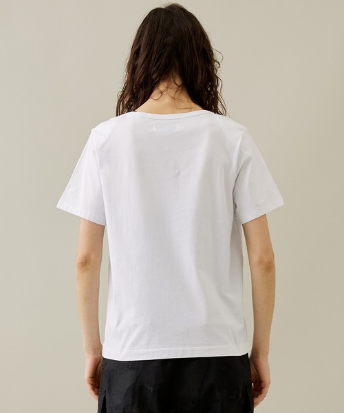 PoI(ポイ)の「【PoI/ポイ】Pieced Tee/Tシャツ(Tシャツ/カットソー・レディース・ブラック/ホワイト・2)」の7枚目の写真