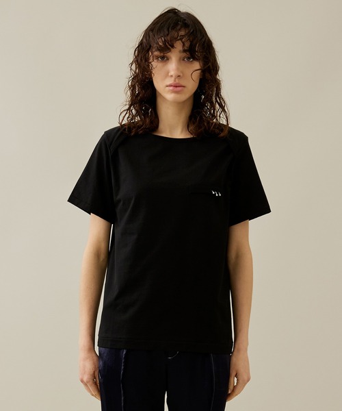 PoI(ポイ)の「【PoI/ポイ】Pieced Tee/Tシャツ(Tシャツ/カットソー・レディース・ブラック/ホワイト・2)」の14枚目の写真