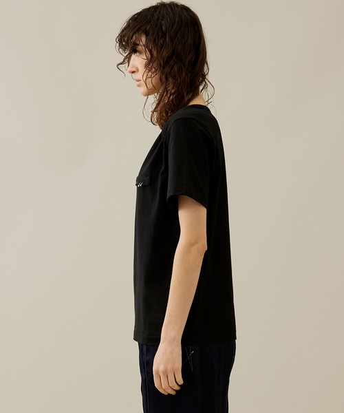 PoI(ポイ)の「【PoI/ポイ】Pieced Tee/Tシャツ(Tシャツ/カットソー・レディース・ブラック/ホワイト・2)」の15枚目の写真