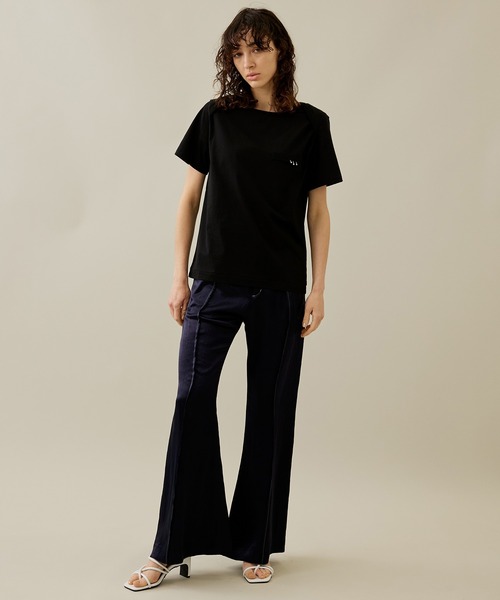 PoI(ポイ)の「【PoI/ポイ】Pieced Tee/Tシャツ(Tシャツ/カットソー・レディース・ブラック/ホワイト・2)」の13枚目の写真
