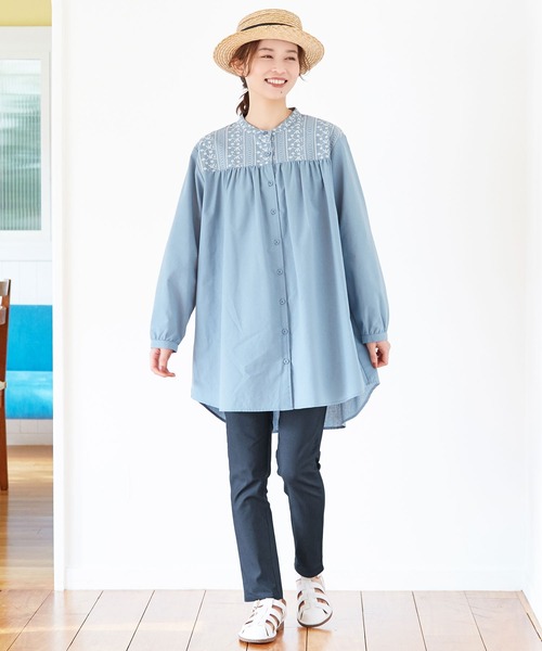 Viola e Viola(ヴィオラエヴィオラ)の「すっきり楽ちんチュニックパンツ股下64(その他パンツ・レディース・ライトグレー/チャコールグレー/ベージュ/ブラック/ブラック×グレー/ネイビー/ホワイト・XX-LARGE/XXX-LARGE/SMALL/XXXX-LARGE/MEDIUM/LARGE/X-LARGE)」の10枚目の写真