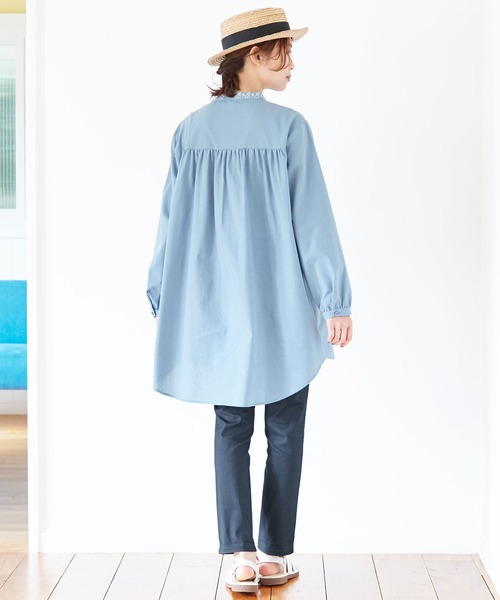 Viola e Viola(ヴィオラエヴィオラ)の「すっきり楽ちんチュニックパンツ股下64(その他パンツ・レディース・ライトグレー/チャコールグレー/ベージュ/ブラック/ブラック×グレー/ネイビー/ホワイト・XX-LARGE/XXX-LARGE/SMALL/XXXX-LARGE/MEDIUM/LARGE/X-LARGE)」の12枚目の写真