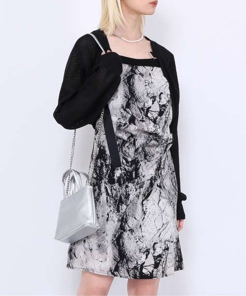 Figments（フィグメンツ）の「サマーニットボレロ（カーディガン/ボレロ・レディース・ホワイト/ブラック・FREE）」の5枚目の写真