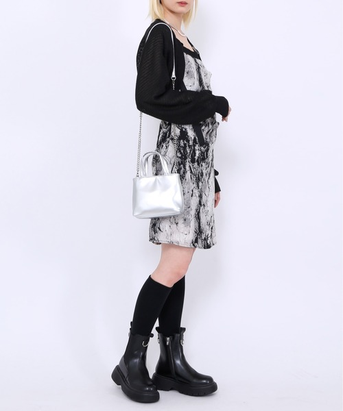 Figments（フィグメンツ）の「サマーニットボレロ（カーディガン/ボレロ・レディース・ホワイト/ブラック・FREE）」の3枚目の写真