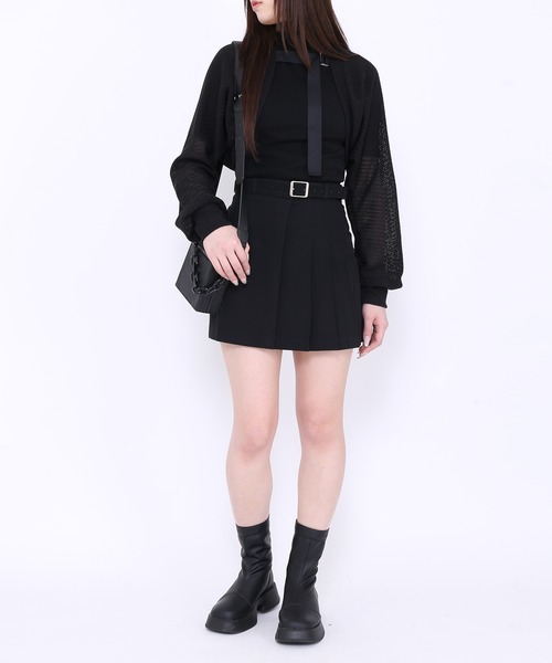 Figments（フィグメンツ）の「サマーニットボレロ（カーディガン/ボレロ・レディース・ホワイト/ブラック・FREE）」の12枚目の写真