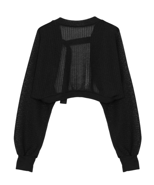 Figments（フィグメンツ）の「サマーニットボレロ（カーディガン/ボレロ・レディース・ホワイト/ブラック・FREE）」の14枚目の写真