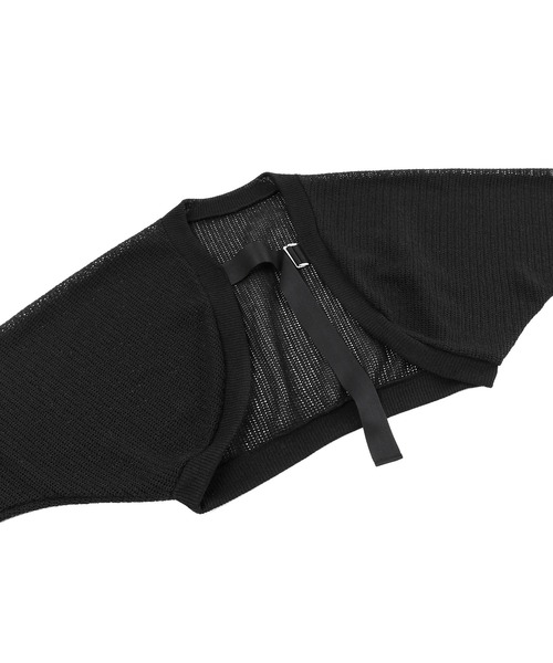 Figments（フィグメンツ）の「サマーニットボレロ（カーディガン/ボレロ・レディース・ホワイト/ブラック・FREE）」の4枚目の写真