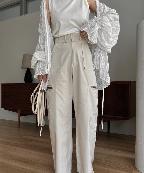 willfully wrinkle embroidery ブラウス WILLFULLY（ウィルフリー）の「wrinkle embroidery removable sleeve
