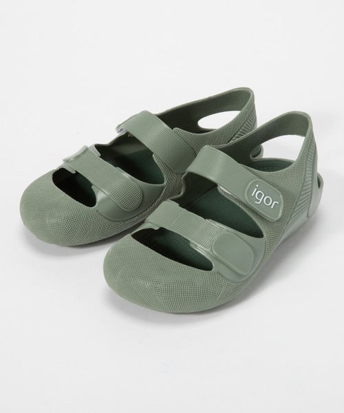 igor（イゴール）の「igor BONDI SOLID イゴール ボンディ ソリッド サンダル（サンダル・キッズ・ベビーピンク/ローズ/ホワイト/グレー系1/ネイビー/ブラウン/カーキ/ライトブラウン/グレー・14.5㎝/18.5cm/13cm/16cm/20cm/15cm/16.5cm/14cm/12.5cm/12cm/19cm/17cm/18cm）」の3枚目の写真