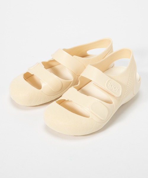 igor（イゴール）の「igor BONDI SOLID イゴール ボンディ ソリッド サンダル（サンダル・キッズ・ベビーピンク/ローズ/ホワイト/グレー系1/ネイビー/ブラウン/カーキ/ライトブラウン/グレー・14.5㎝/18.5cm/13cm/16cm/20cm/15cm/16.5cm/14cm/12.5cm/12cm/19cm/17cm/18cm）」の2枚目の写真