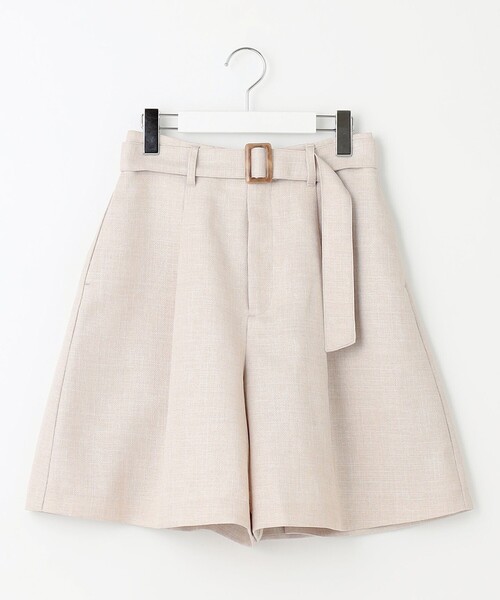 Feroux(フェルゥ)の「【洗える】ベルテッドショート パンツ(その他パンツ・レディース・ブラック系/ベージュ系・2/1)」の11枚目の写真