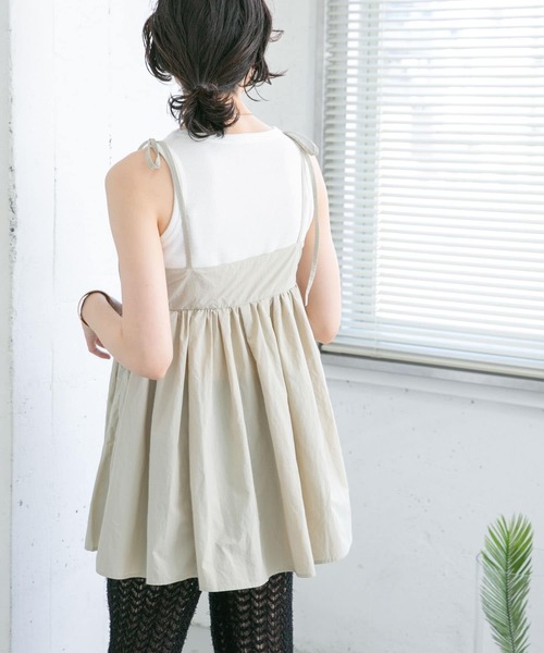 KBF（ケイビーエフ）の「ボリュームギャザービスチェ（ベスト・レディース・ブラウン系その他/ブラック/ベージュ系その他・ONE）」の8枚目の写真